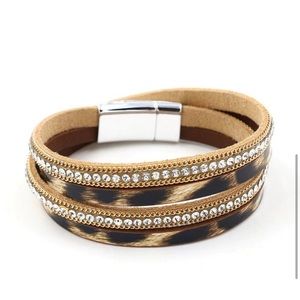 NEW! Leopard Print Layer Wrap Bracelet